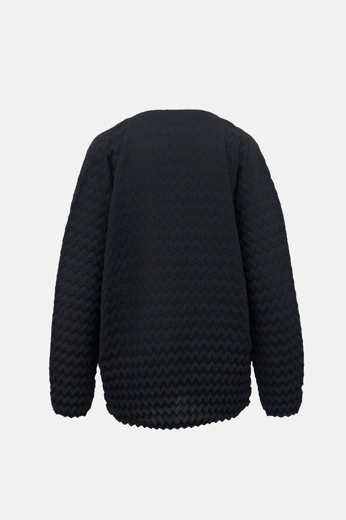 Issey Miyake Chevron Plissé Cardigan