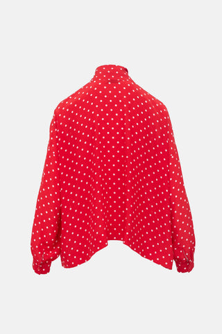Balenciaga FW 2019 Oversized Silk Blouse