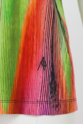 The Attico Printed Padded Shoulder T-Shirt