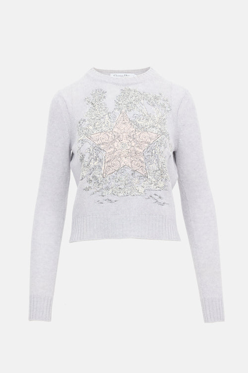 Dior Cashmere Embroidered Sweater