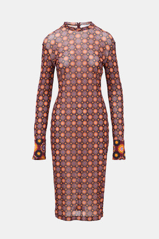 Givenchy Mesh Printed Dress