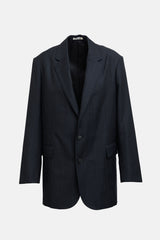 Auralee Wool Pinstripe Blazer