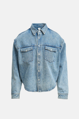 WARDROBE.NYC Oversized Denim Shirt Jacket