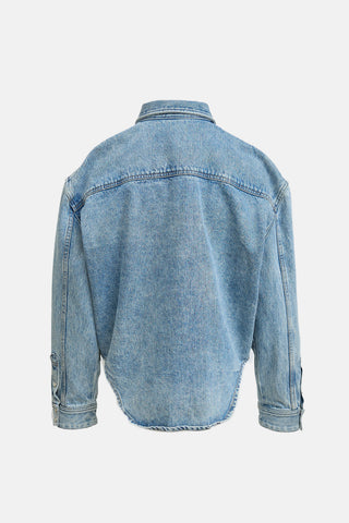 WARDROBE.NYC Oversized Denim Shirt Jacket