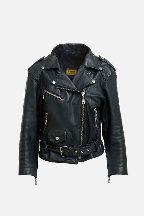 Missoni Vintage Leather Biker Jacket