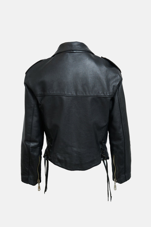 Missoni Vintage Leather Biker Jacket