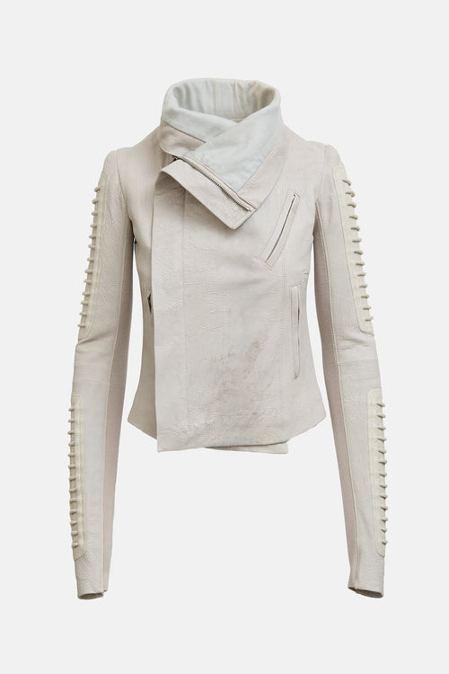 Rick Owens Leather Corded Jacket