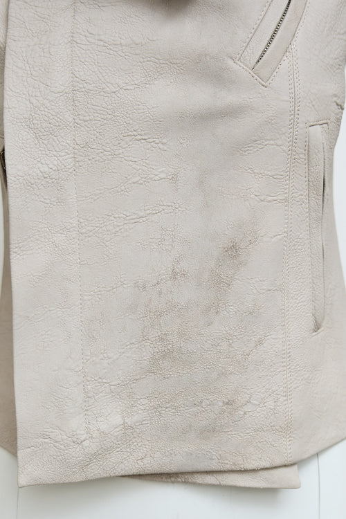 Rick Owens Leather Corded Jacket