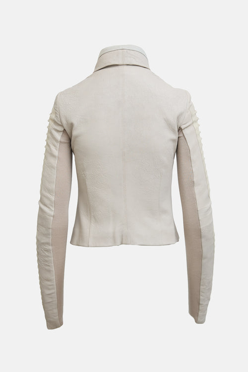 Rick Owens Leather Corded Jacket