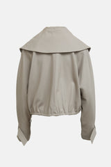 Veronique Leroy Oversized Wool Drawstring Jacket