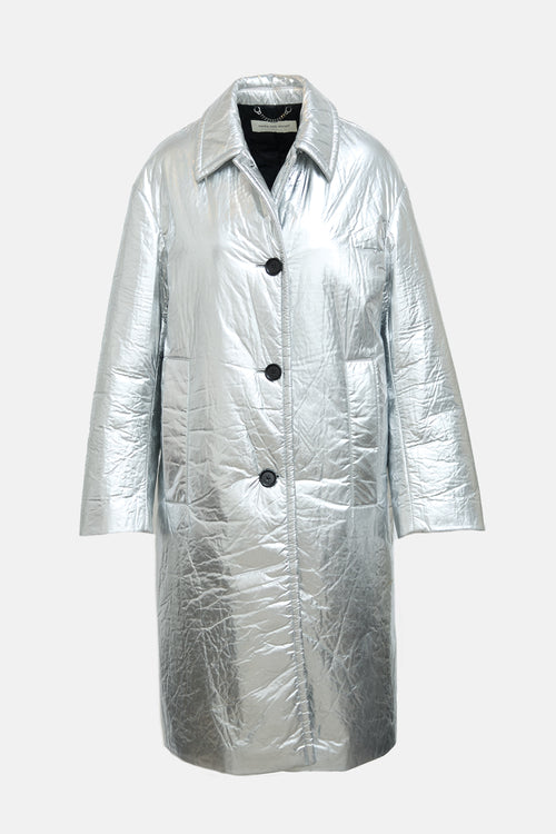 Dries Van Noten FW 2022 Metallic Rinks Coat