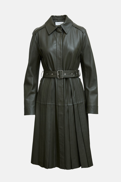 Sportmax Leather Urali Coat