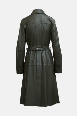 Sportmax Leather Urali Coat