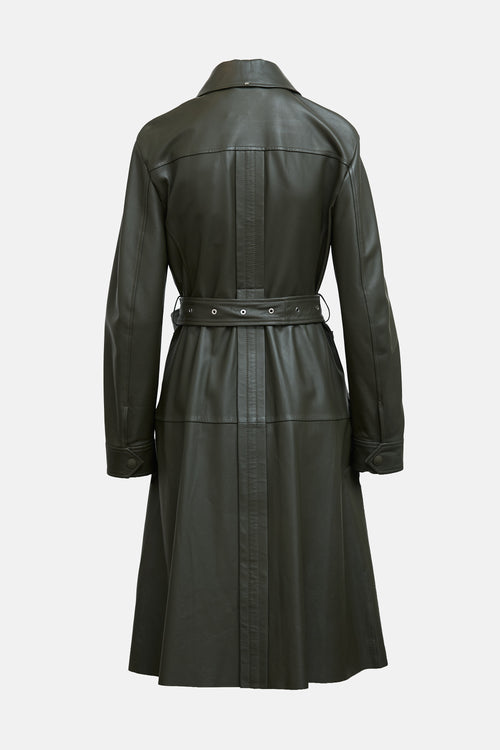 Sportmax Leather Urali Coat