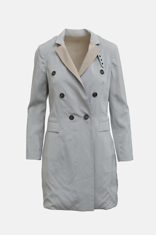 Brunello Cucinelli Reversible Silk Blazer