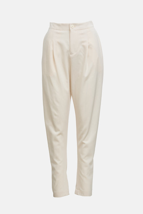 Issey Miyake Wool Tapered Leg Trouser
