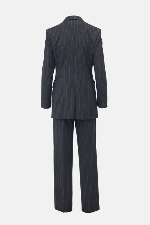 Max Mara Wool Pinstripe Suit