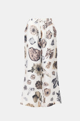 Marni Silk Satin Floral Wide Leg Pant