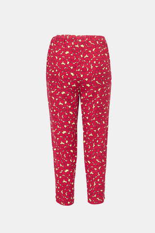 Marni Crepe Floral Tapered Leg Pant