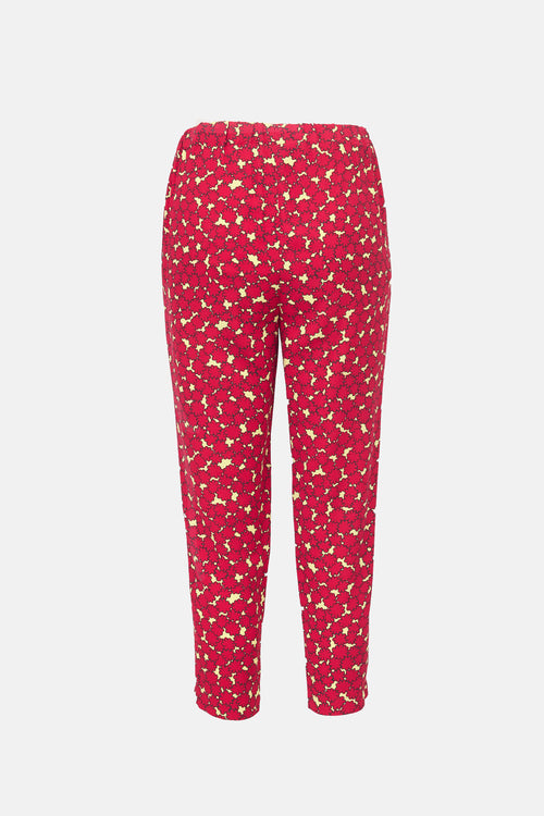 Marni Crepe Floral Tapered Leg Pant