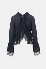 Rosie Assoulin Silk & Wool Lace Blouse
