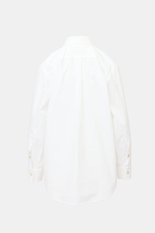 Valentino Ruffled Button Up Shirt