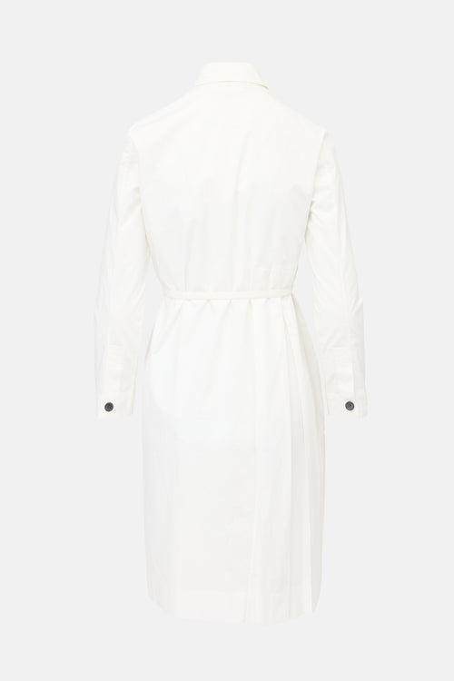 Marni Poplin Pleated Shirt Dress