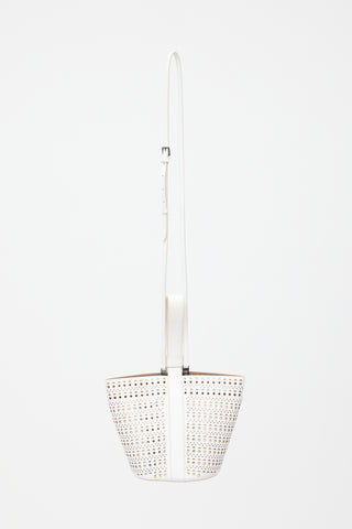 Alaïa Leather Laser Cut Bucket Bag