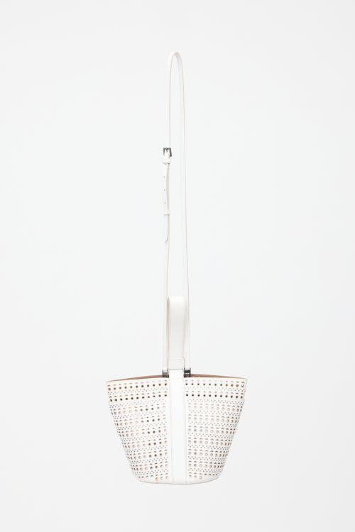 Alaïa Leather Laser Cut Bucket Bag