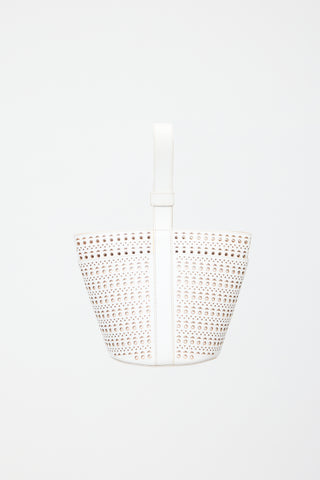 Alaïa Leather Laser Cut Bucket Bag