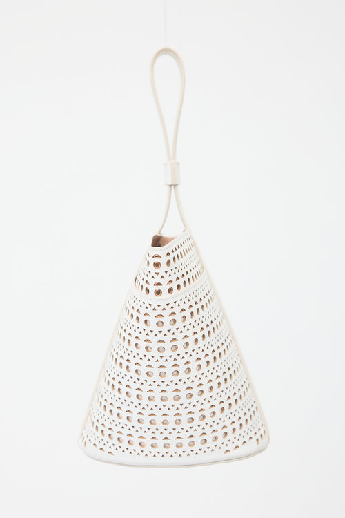 Alaïa Leather Laser Cut Bucket Bag