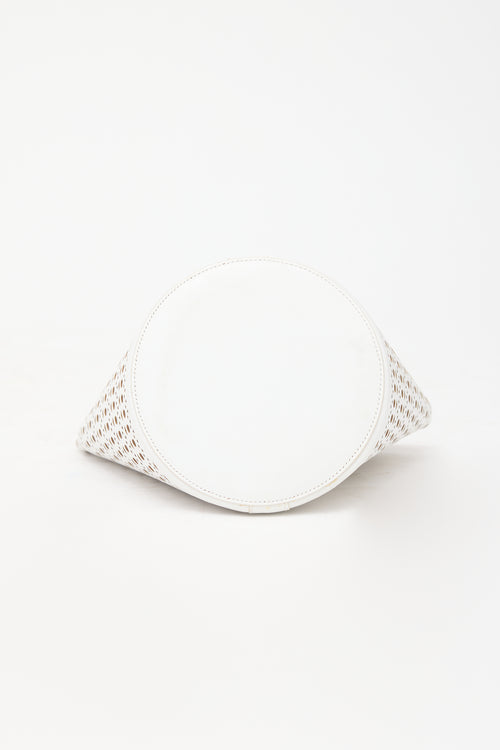 Alaïa Leather Laser Cut Bucket Bag