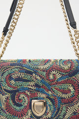 Dior 2018 Leather Embroiderd Diorama Bag
