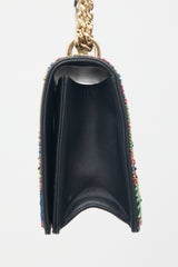 Dior 2018 Leather Embroiderd Diorama Bag