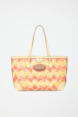 Gucci Leather & Raffia GG Cancun Ophidia Bag