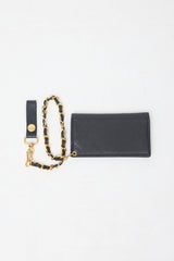 Chanel Vintage Leather Chain Pouch