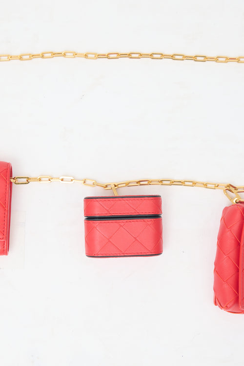 Bottega Veneta Intrecciato Card Case On Chain
