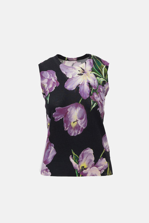 Dolce & Gabbana Cashmere & Silk Jersey Tank Top