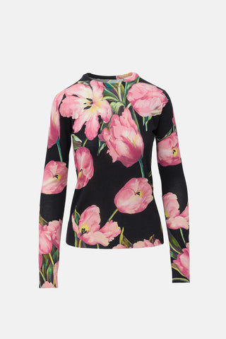 Dolce & Gabbana Cashmere & Silk Jersey Top