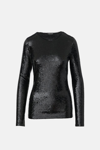 Tom Ford Sequin Long Sleeve Top