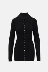 Paco Rabanne Ribbed Knit Top