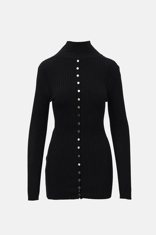 Paco Rabanne Ribbed Knit Top