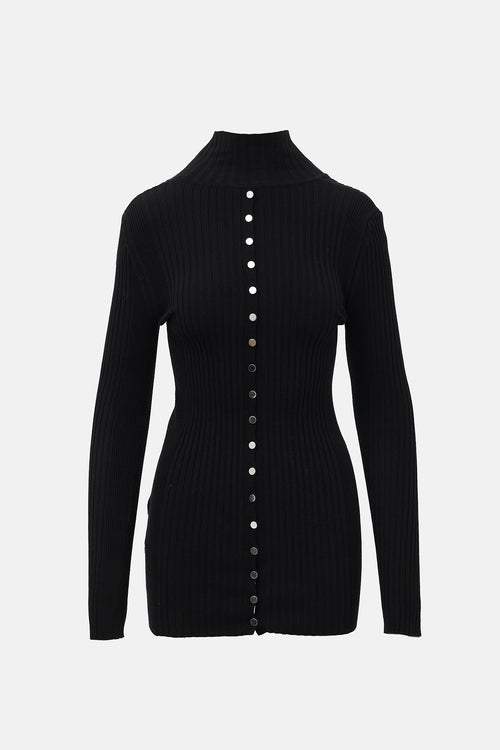 Paco Rabanne Ribbed Knit Top