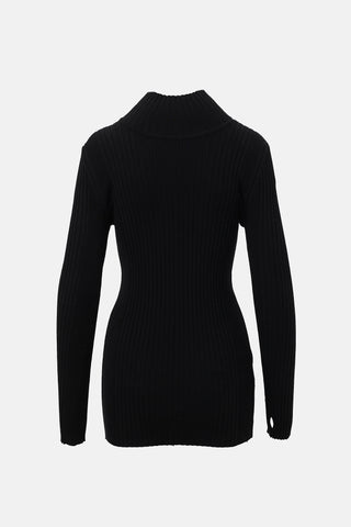 Paco Rabanne Ribbed Knit Top