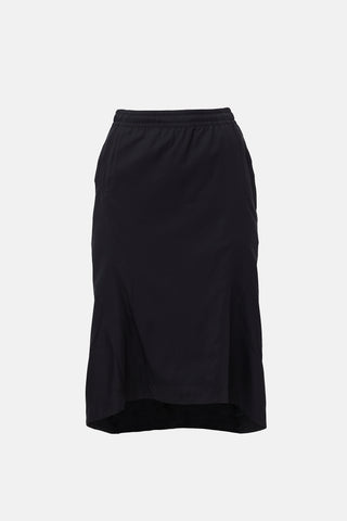 Balenciaga 2021 Drawstring Midi Skirt
