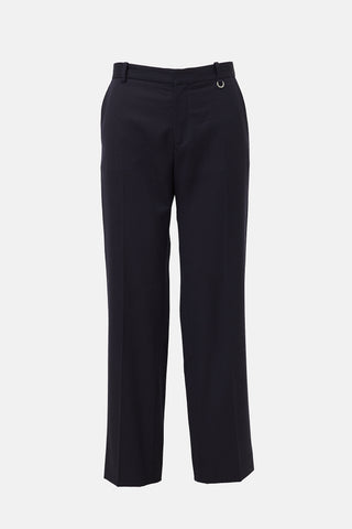 Paco Rabanne Wool Straight Leg Trouser