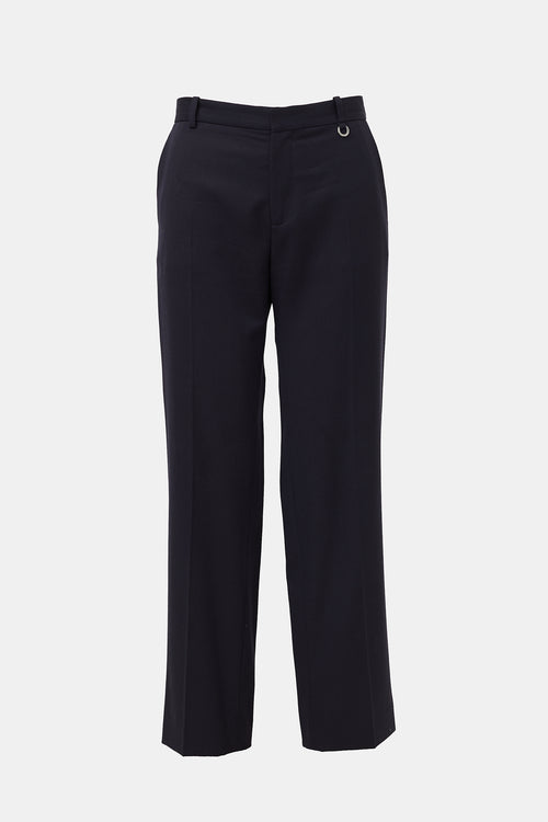 Paco Rabanne Wool Straight Leg Trouser