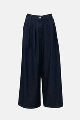 Dries Van Noten Pleated Wide Leg Jeans