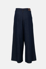 Dries Van Noten Pleated Wide Leg Jeans