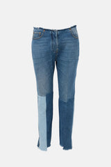 Valentino Patchwork Tapered Leg Jeans